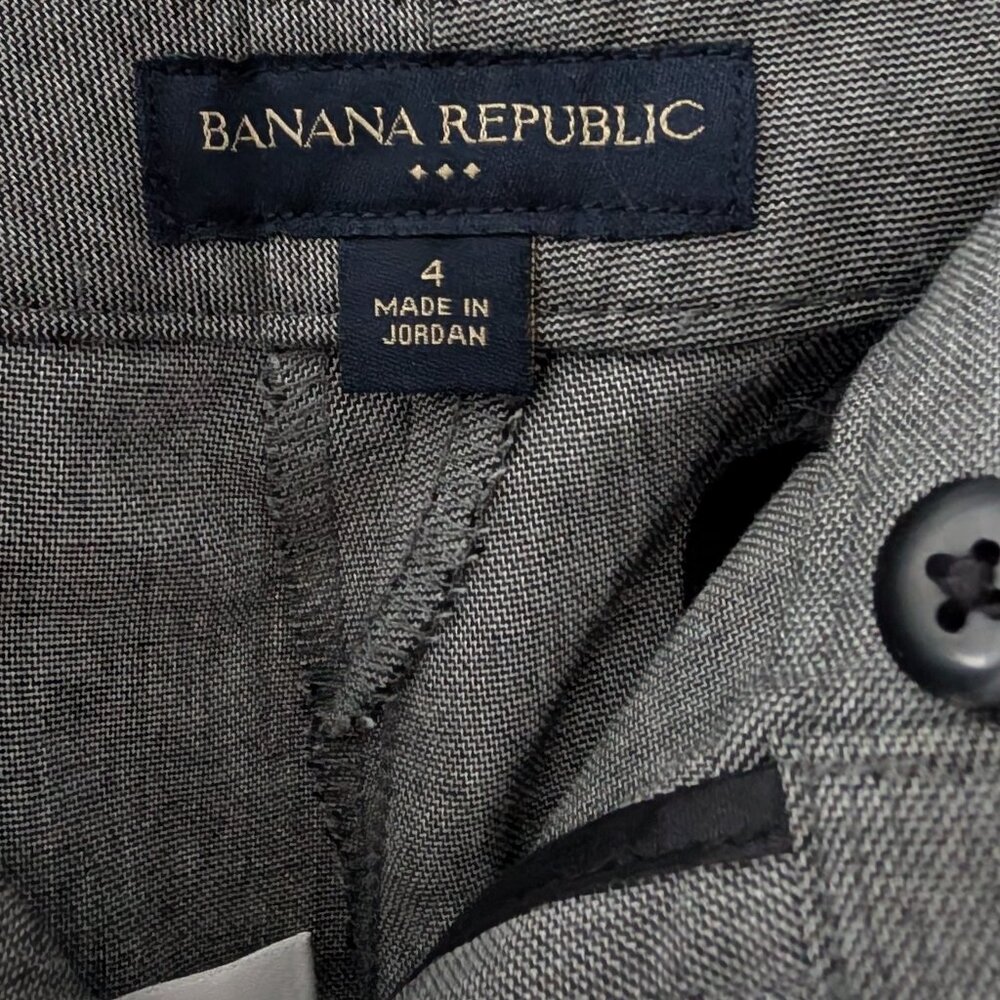 Women's Gray Banana Republic Wide Leg Trousers 2009 Sz 4 - Picture 4 of 9